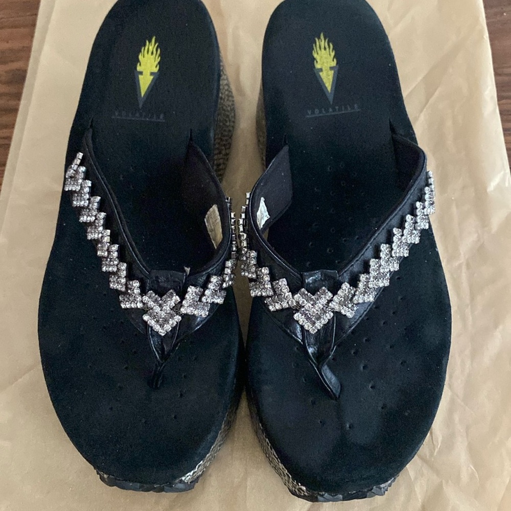 24:07  Volatile Embellished / Bling Wedge Sandal